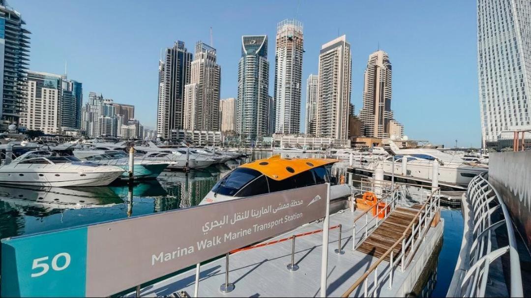 High Floor With City Skyline & Burj Khalifa View 3 Bedroom Unit Marina Dubaj Kültér fotó
